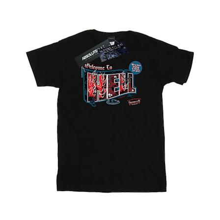 Supernatural Dam/Kvinnor Välkommen Till Helvetet Bomull Boyfriend T-Shirt XL Svart Black XL