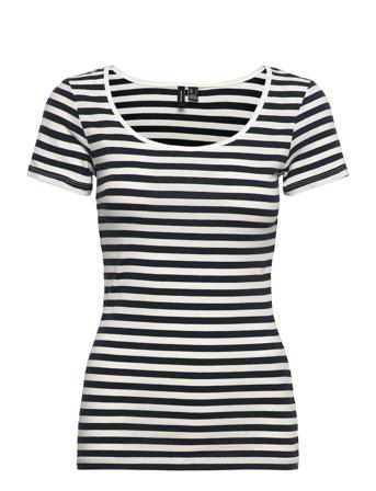 Vmsailor Sabbi S/S U-Neck Top Patterned Vero Moda