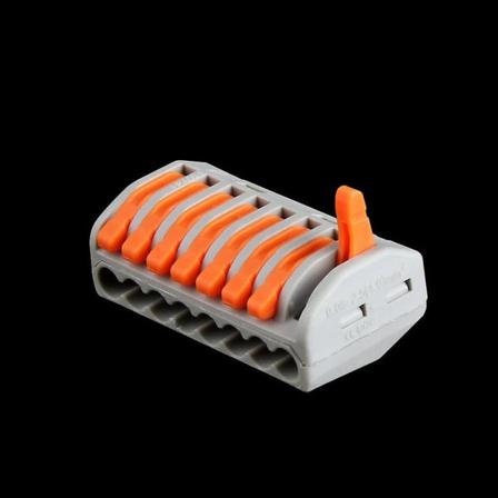 10 stk elektrisk kontakt, 222-418 elektriske terminaler, tilkoblingsterminaler med 8 kontrollspak