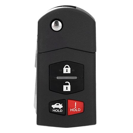 3 + 1 painikkeen taittuva kääntöavain kotelo kuori sopii Mazda 3 5 6 RX-8 CX-7 CX-9