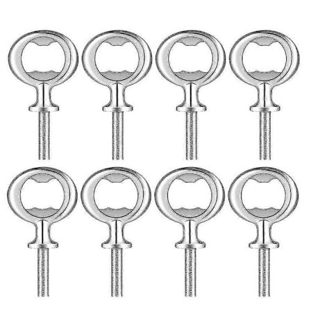 8 Deler Flaskeåpner Sett Metall Flaskeåpner DIY Håndverksøl Flaskeåpner Blank Flaskeåpner-Bra