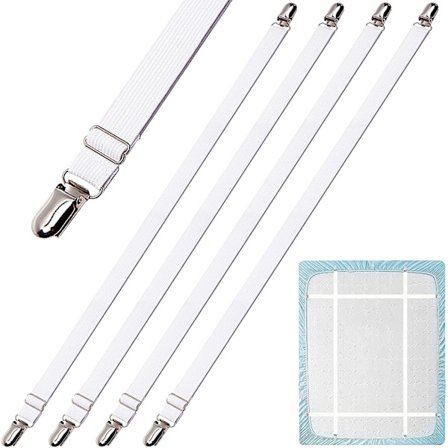 4 st justerbara lakansspännare, 50 cm till 200 cm H