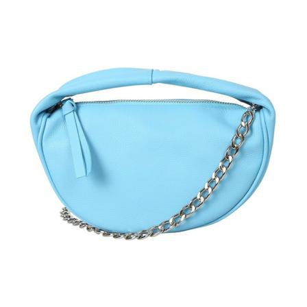 By Far, Baby Cush Bag Blauw, Dames, Maat:ONE Size,leer