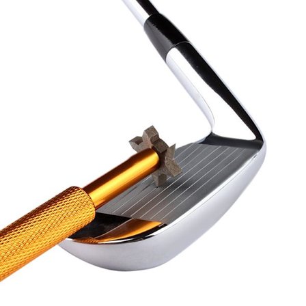 /#/Piece Gold Golf Groove Sharpener - Golf Club Cleaner and Iron Sharpener Improves Backspin and Ball Control - The Perfect Golf Gift/#/