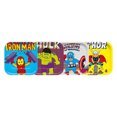 Marvel Avengers Papper Engångstallrikar (4-pack) One Size Mu