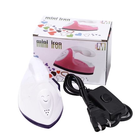 Mini strykjärn, bärbar, praktisk värmepress, litet strykjärn