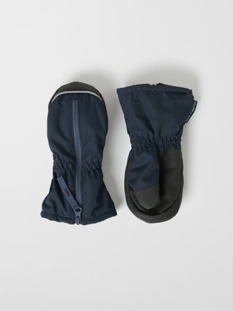Gefütterte Fäustlinge - 1 - kinderbekleidung - blue - Polarn O. Pyret