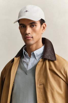 GANT - SHIELD COTTON TWILL-LUES til herre eggshell