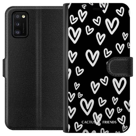 Yhteensopiva Lompakkokotelo Samsung Samsung Galaxy A41 Cactus and Friends - Handdrawn Love Chaos