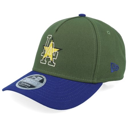 New Era - MLB Grøn adjustable Kasket - Los Angeles Dodgers City Feature M-Crown Green/Dark Royal A-frame Adjustable @ Hatstore