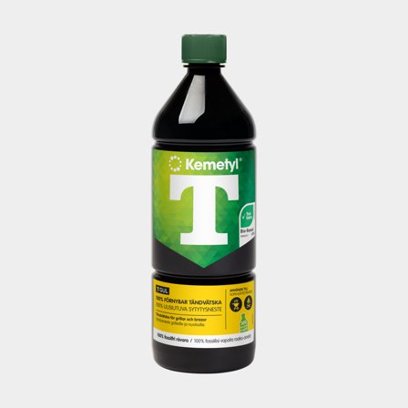 Aanstekervloeistof Kemetyl T-Gul 100% Hernieuwbaar, 1 liter