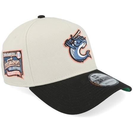 New Era - MiLB Beige adjustable Caps - Hatstore Exclusive x Columbus Catfish Ocean 9FORTY Tmc 2t Stone/Black A-Frame Adjustable @ Hatstore