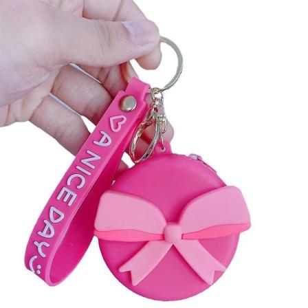 Barbie Filmplånbok Nyckelring Nyckelring Kawaii Pink Girls Barn Myntväska Väska Hänge Ornament Dekorationer Presenter A