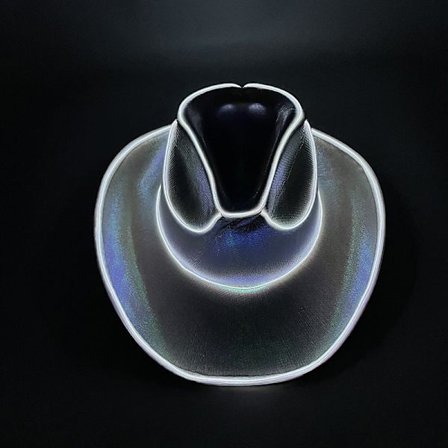 Disco Luminous Cowboy Hat Glowing Light Bar Cap
