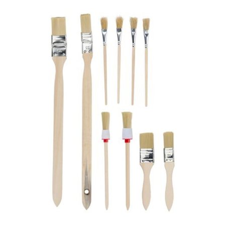 Malerpensler 11-pak - Komplet sæt med forskellige størrelser