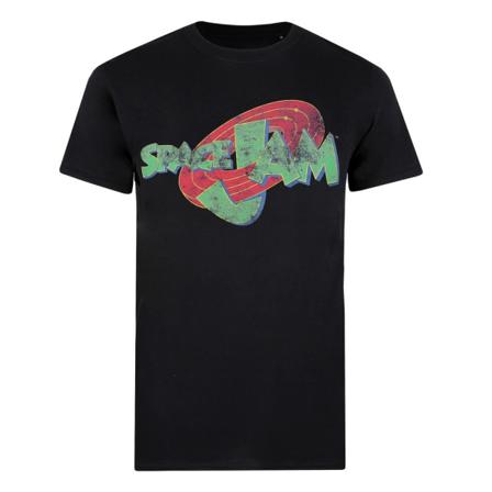 Looney Tunes Mens Space Jam T-shirt S Svart/grön/röd