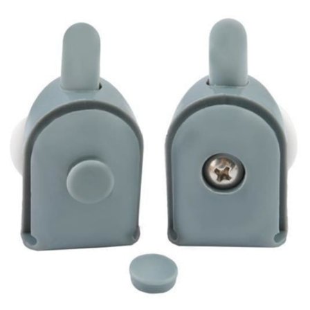 8 st hjul till duschkabin / duschdörr - grå