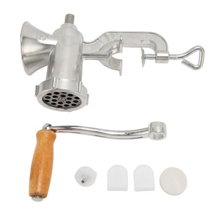 Manuell kjøttkvern aluminiumslegering håndholdt for hjemmebruk malt kjøttdeig og pølse