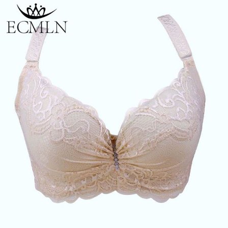 80-105 C/D Dame BH Plus Store Størrelser Super Push Up Bralette Blonde Undertøj Sexet Lingeri Bøjle Beige Beige