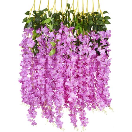 12 kpl 3,75 jalkaa/kpl Teko-Wisteria-köynnös Ratta, ZQKLA