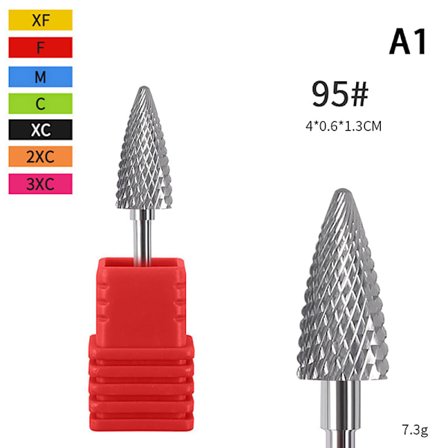 Skaft Tungsten stål Nagelborrfil för elektrisk manikyr