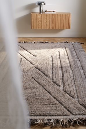 Jotex - Ullteppe Ull/Ull lysebrun MIRZA - Kjøp Ulltepper hos Jotex