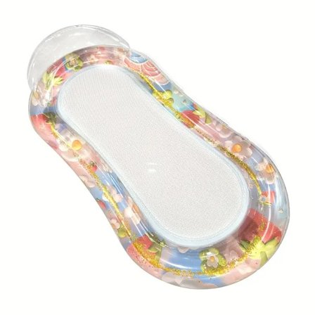 Uppblåsbar Pool Lounge för Vuxna - Paljett Jordgubbsmönster Mesh Float