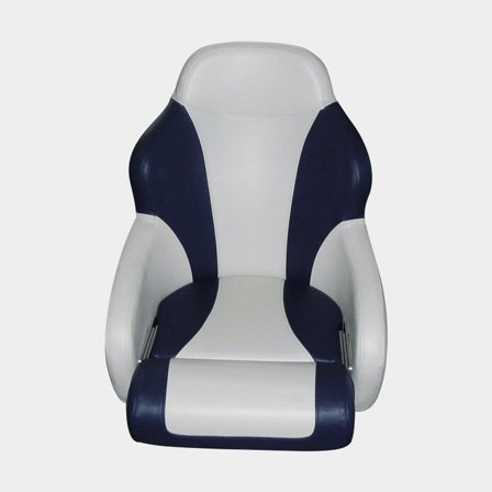 Boat seat ESM SD52 Flip-Up, 52.5 x 67 x 56 cm, with folding seat, dark blue/light grey