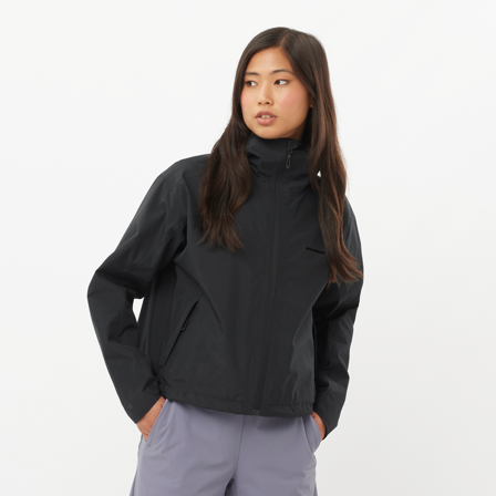 Salomon - Chaquetas Prendas Outscape 2l Short Jkt W - Deep Black