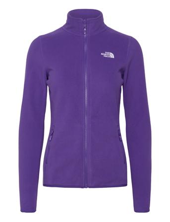 W 100 Glacier Fz - Eu Sport Sweatshirts & Hoodies Fleeces & Midlayers Purple The North Face