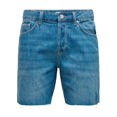 Only & Sons Korte Broek , Blauw , Heren , Maat: S