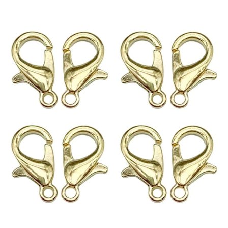 100 stk. Hummerlåse Armbånd Koblinger Kroge KC GULD KC GULD KC Guld