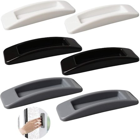 6 stk. selvklæbende håndtag med dobbeltklæbende tape, til