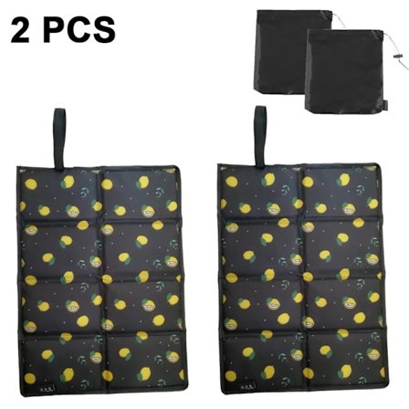 Vikbar Utesittdyna, 2 Vikbara Tjocka Dynor, Lämplig för Utomhusmiddagar, Camping och Fiske (Stil-1)