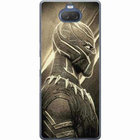 Sony Xperia 10 Plus Genomskinligt Skal Wakanda Forever : Black