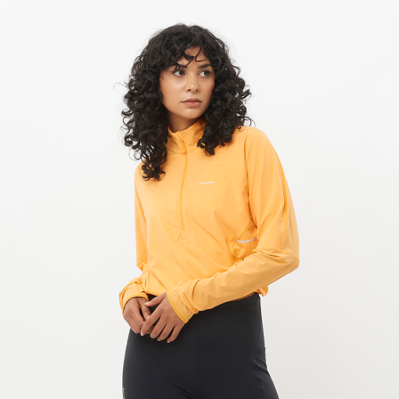 Salomon - Midlayer Sense Aero Hybd Cp Plvr W - Warm Apricot