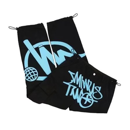 De nye Minus Two Cargo Pants Cargo Pants Soft Pants Pocket High Waist S Black Blue