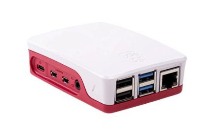 Raspberry Pi boks - rød/hvit
