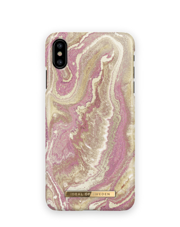 Fashion Case iPhone X Golden Blush Marble
