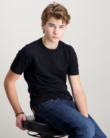 Peak Performance Jr Original Small Logo Tee Sort T-shirts Dreng - Kids Brand Store