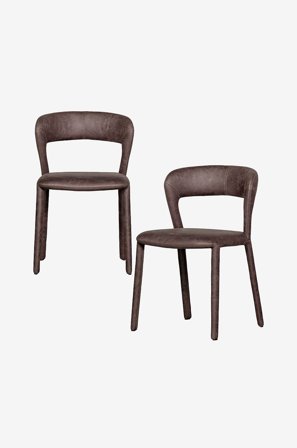 WOOOD - Noble spisestol - sett med 2 - Svart - Stoler - Fra Homeroom