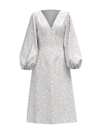 Viemma L/S Midi Dress Dresses Summer Dresses Blå Vila*Betinget Tilbud