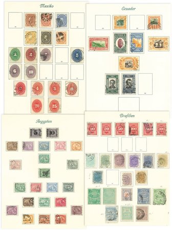 Hele Verden - Ubrugt og stemplet samling