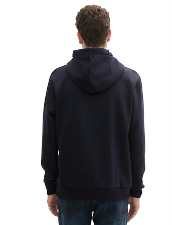 Tom Tailor Hoodie With Print - Navy - M