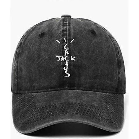 Basebollkeps Unisex Broderad Basebollkeps Hip-Hop Rap Keps Bomull Koreansk Casual Keps Svart