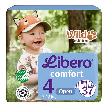 Libero Comfort Åbne Bleer Str. 4, 7-12 kg - 37 stk, Børn & Forældre, Bleer, Engangsbleer