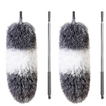 Mikrokuituinen pölyhuiska 2,5 metrin jatkovarrella, 2 kpl