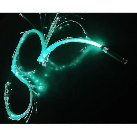 Färgglad LED Dans Flash Optisk Fiber Piska Atmosfär Lampa Rekvisita 7 Färg Dans Piska xi (FMY)