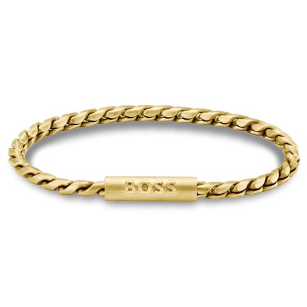 Pulseira Dourada Doran da BOSS para homens - Pulseiras em aço