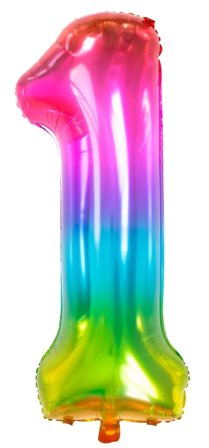 Numeroilmapallo Yummy gummy 81 cm (numero 1)